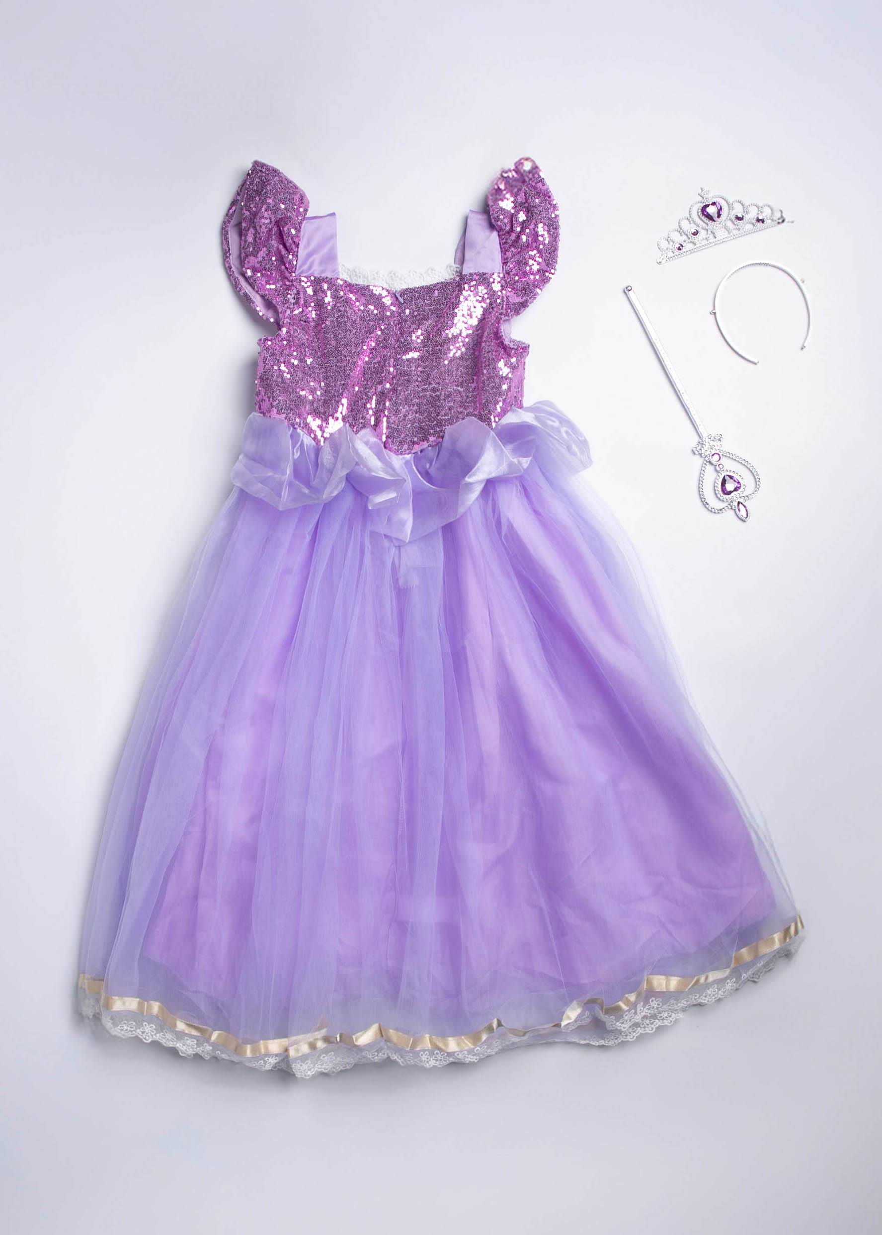 6125609053515-a Baby Girl Queen Dress - Image 1
