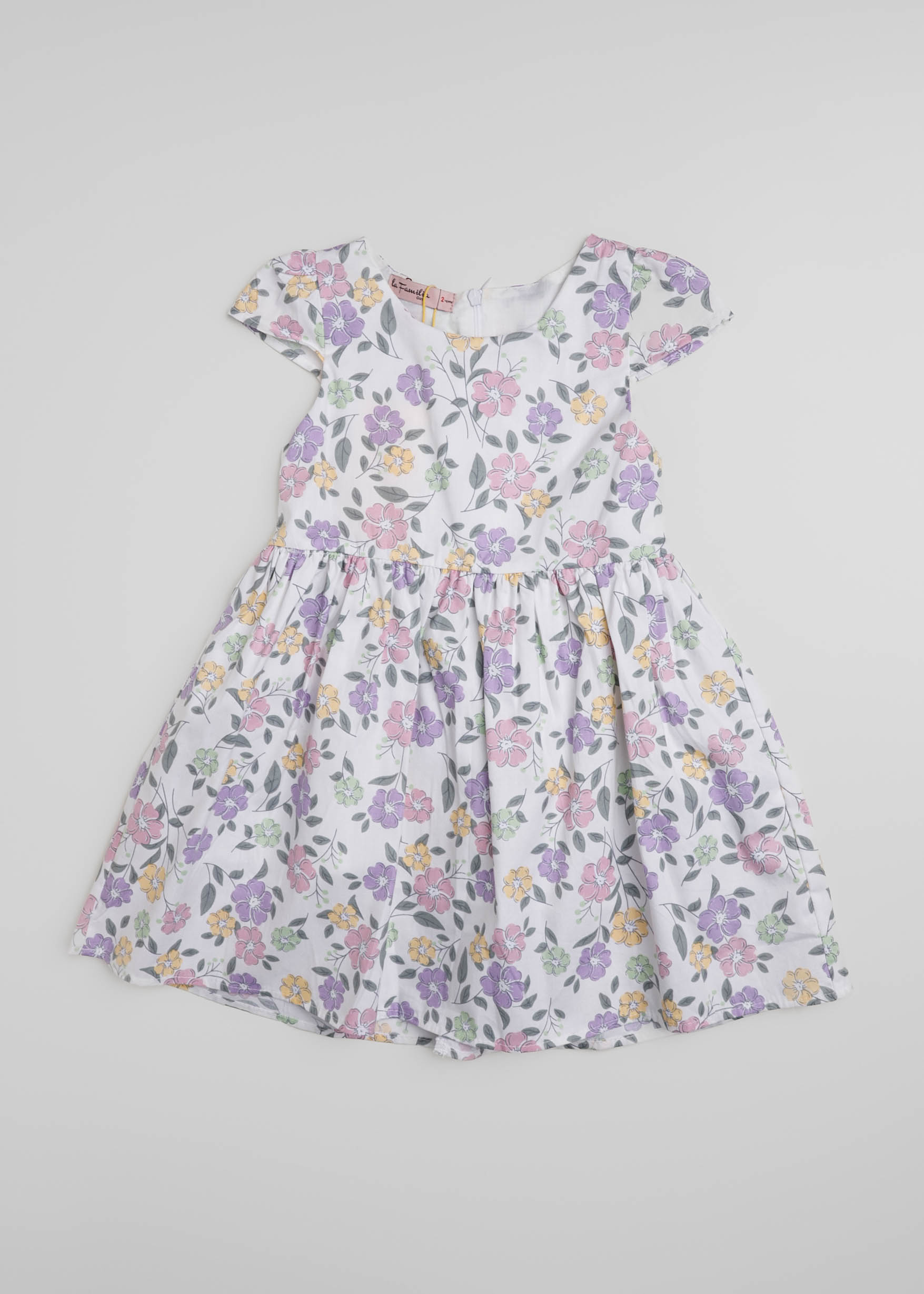 6125609062015-a Baby Girl Floral Short Dress - Image 1