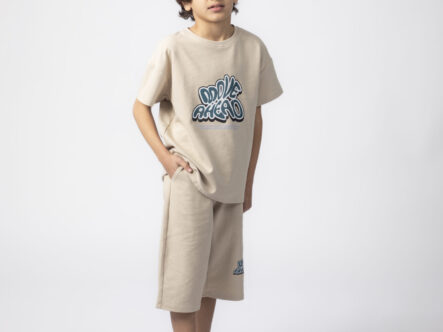 Kids Boy "Move Ahead" Printed Sport Short