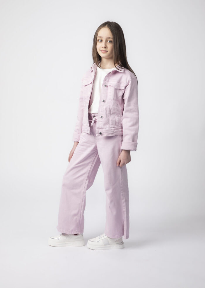 Kids Girl Wide-Leg Jeans Trouser - Image 1