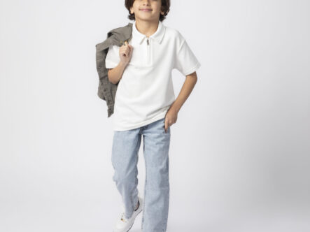 Kids Boy Plain Polo Shirt