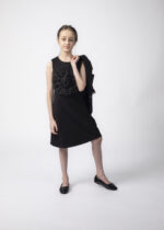 Kids Girl Flower Decor Short Dress