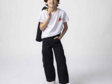 Kids Boy Keffiyeh Printed T-Shirt