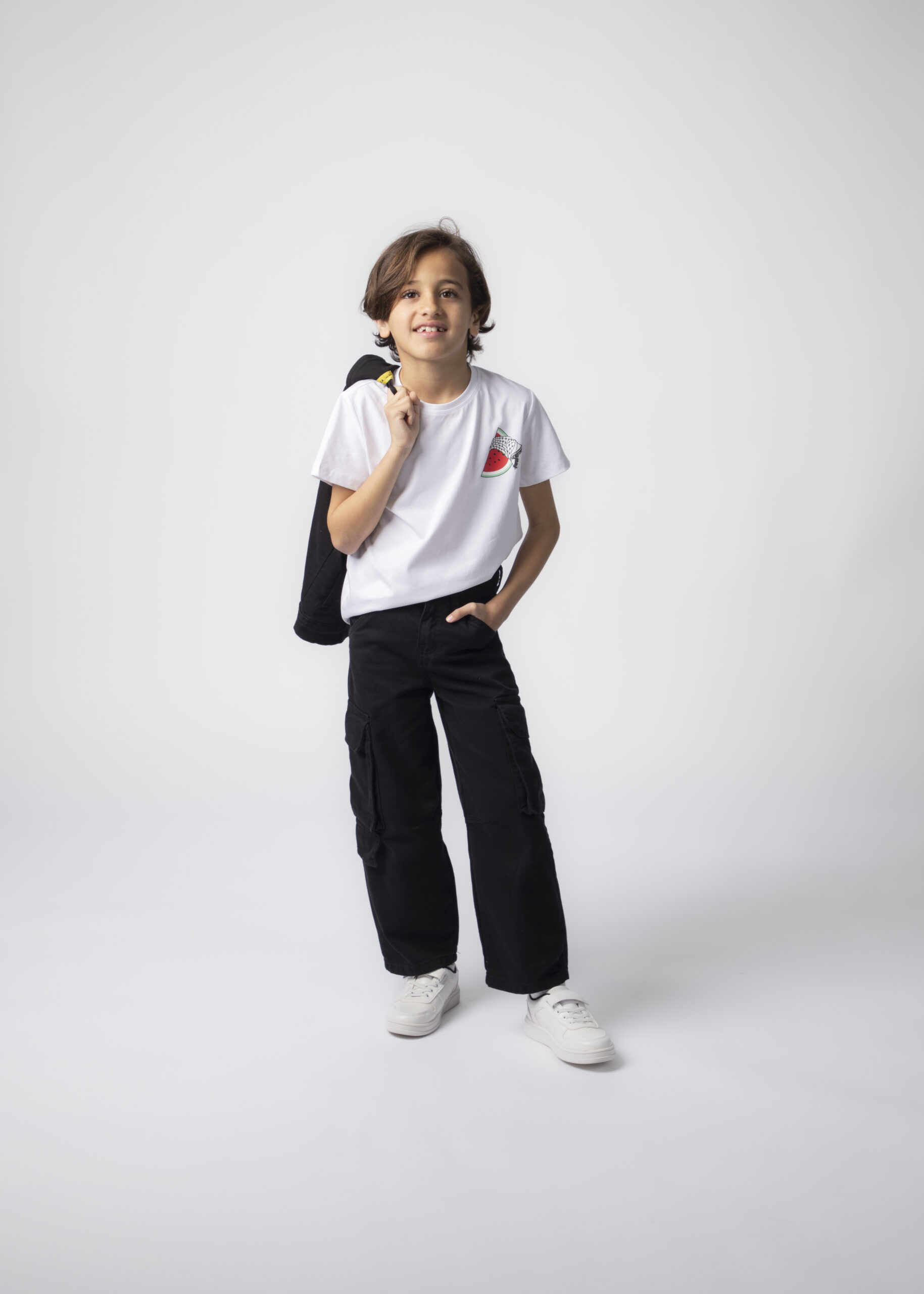 Kids Boy Keffiyeh Printed T-Shirt