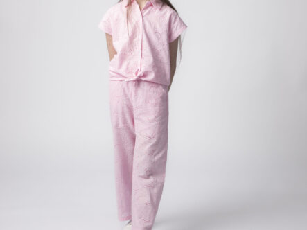 Kids Girl Embroidery Flow Trouser