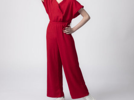 Kids Girl Patterned Jumpsuit