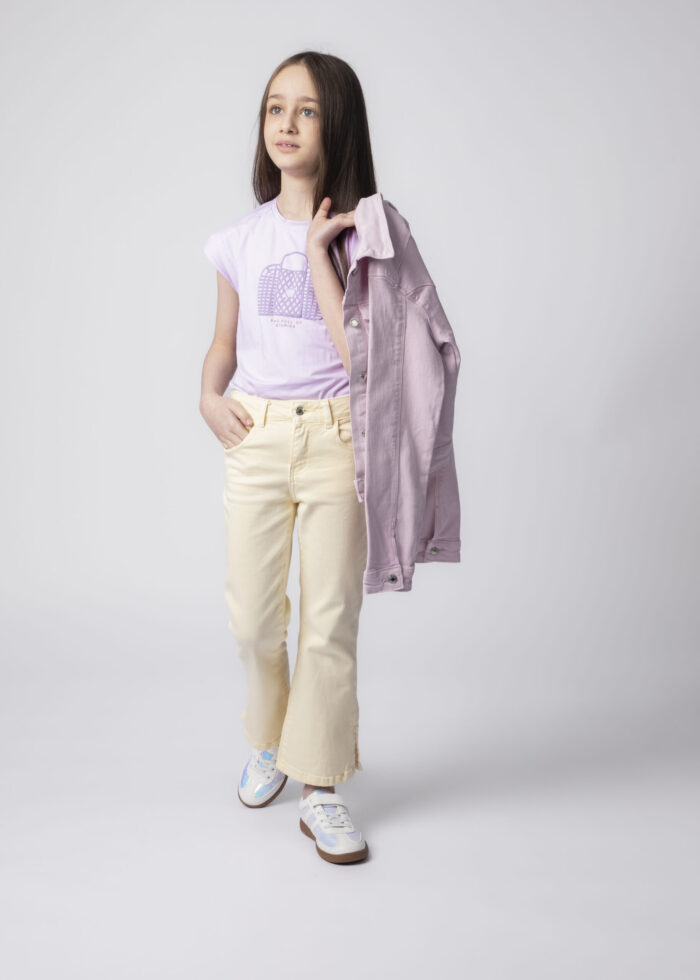 Kids Girl Flare-Leg Jeans Trouser - Image 1