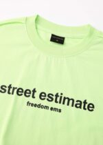 ⁦تيشيرت رجالي بطباعة “Street Estimate”⁩ - الصورة ⁦2⁩