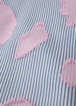 Women Striped with Patches Decor Shirt - Image 4