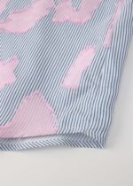 Women Striped with Patches Decor Shirt - Image 5