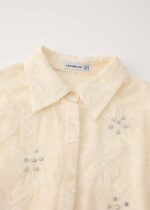 Women Floral with Strass Decor Shirt - Image 2