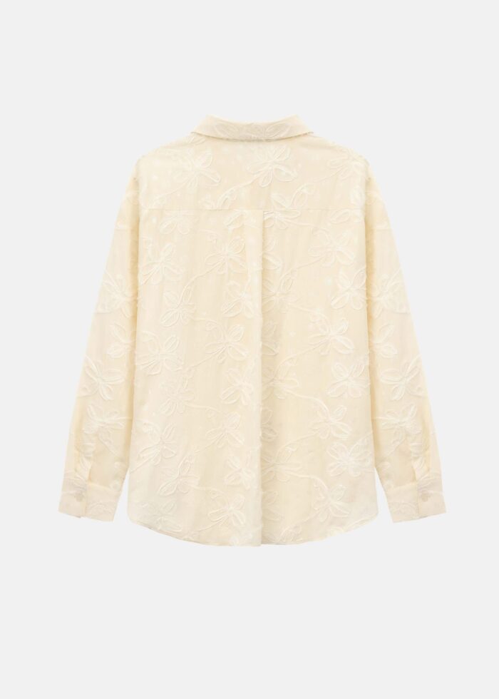 Women Floral with Strass Decor Shirt - Image 9