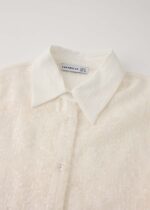 Women Embroidery with Beads Decor Shirt - Image 2