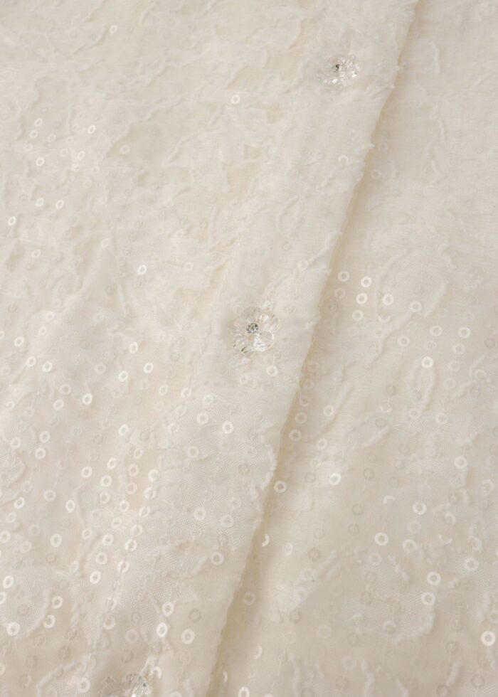 Women Embroidery with Beads Decor Shirt - Image 3