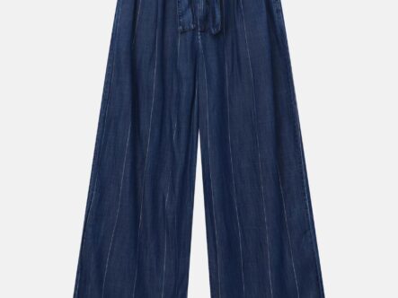 Women Striped Jeans Trouser