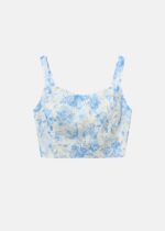 Women Printed Embroidery Crop Top