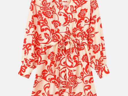 فستان نسائي معرق قصير