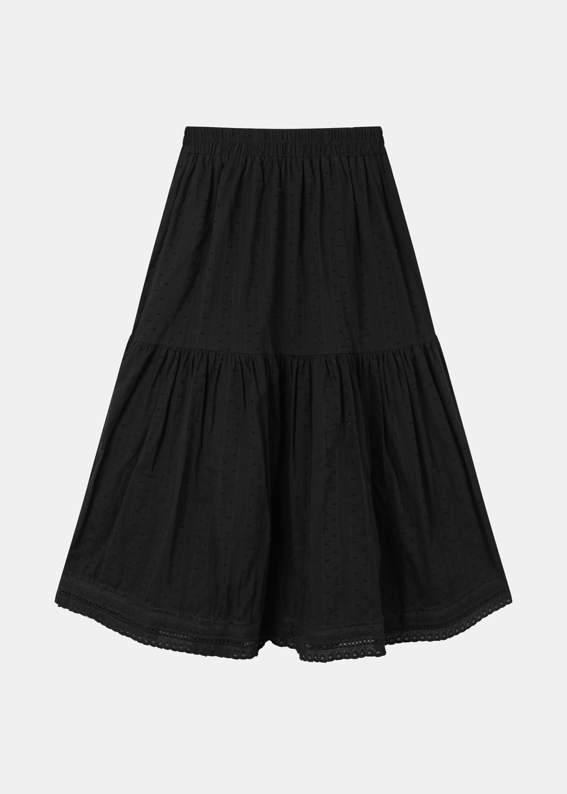 6125211048701-a Women Ruffled Long Skirt - Image 1