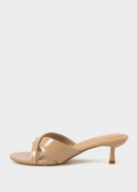 ⁦سليبر نسائي كعب جلد لامع⁩ - الصورة ⁦5⁩