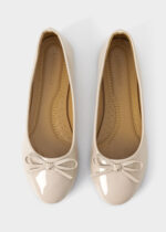 ⁦حذاء باليرينا نسائي جلد لامع⁩ - الصورة ⁦4⁩