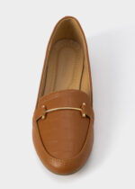 ⁦حذاء باليرينا نسائي جلد بنقش⁩ - الصورة ⁦3⁩