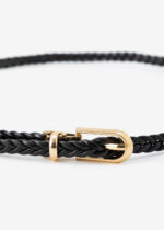 ⁦حزام نسائي جلد مجدل⁩ - الصورة ⁦2⁩