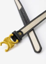 Women Leather and Fabric Belt - Image 3