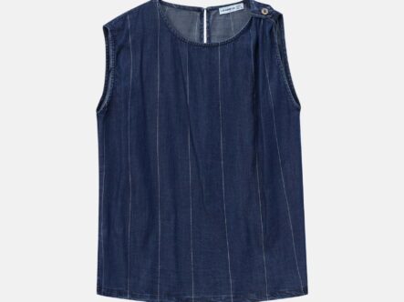 Women Striped Jeans Blouse