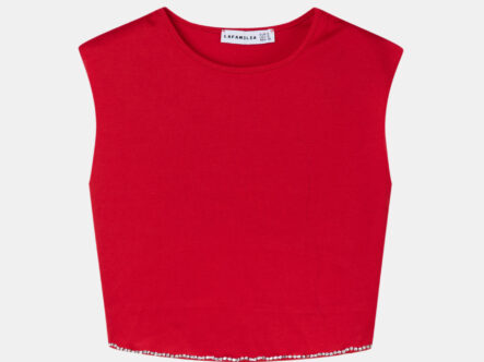 Women Strass Decor Blouse