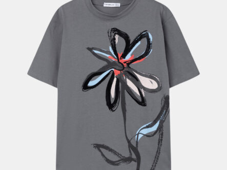 Women Flower Printed T-Shirt