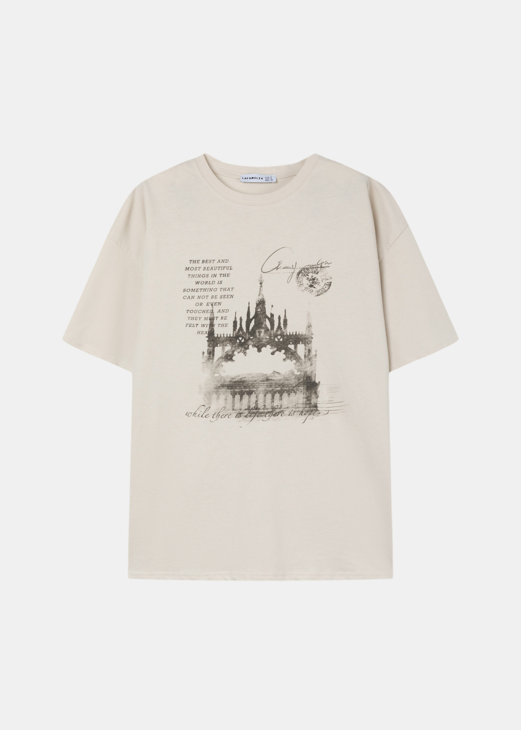 Women "While there is Life there is Hope" Printed T-Shirt