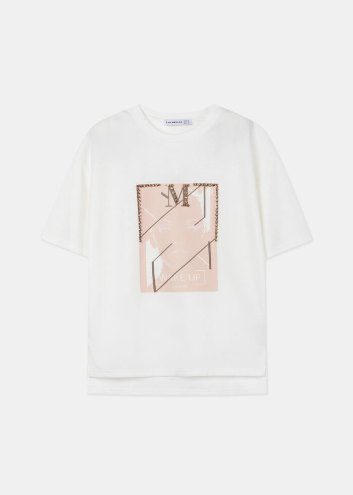 Women "Wake up and Be" Printed T-Shirt - Image 1