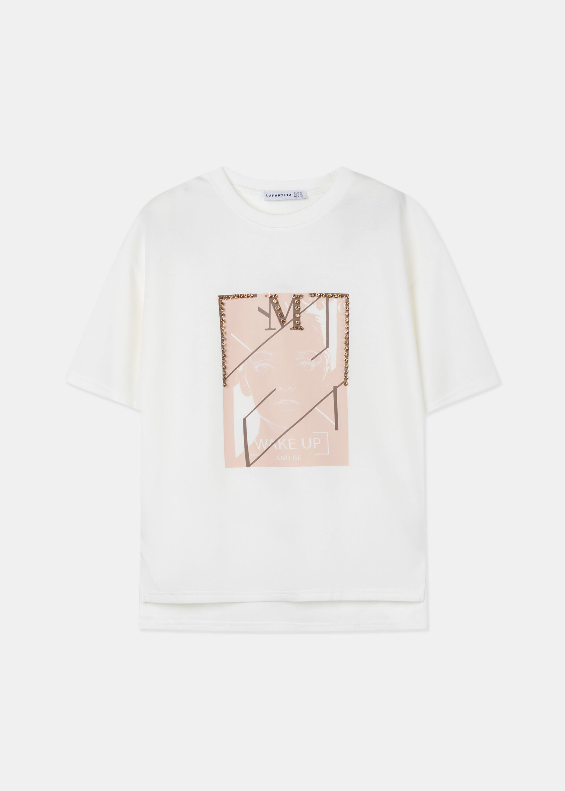 6125216041104-a Women "Wake up and Be" Printed T-Shirt - Image 1