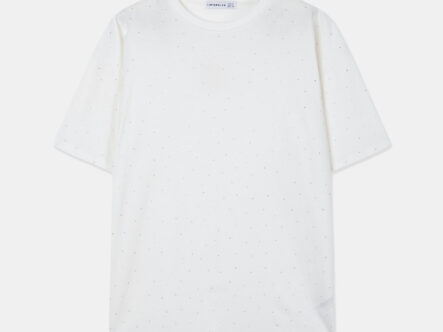Women Strass Decor T-Shirt