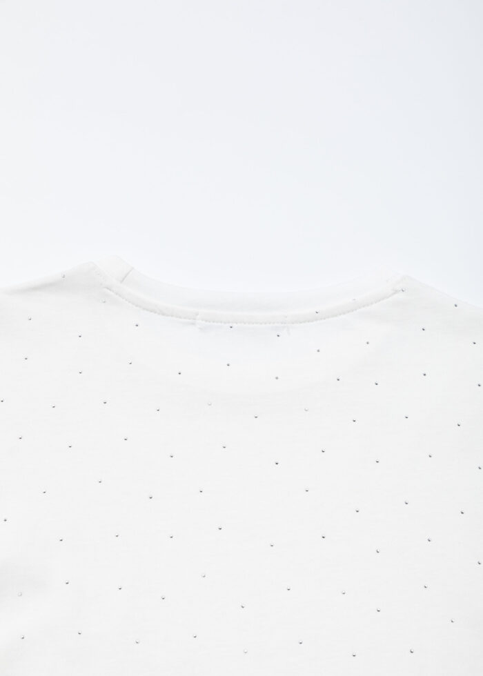 Women Strass Decor T-Shirt - Image 4