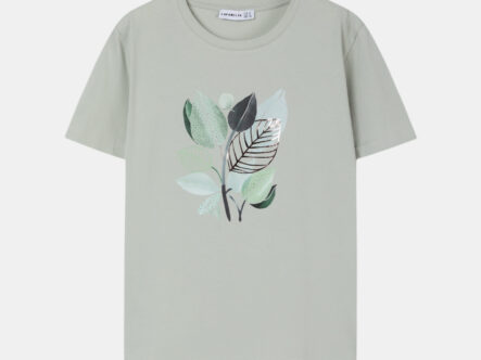 Women Leaves Printed T-Shirt