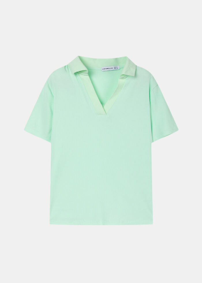 Women Plain Polo Shirt - Image 1