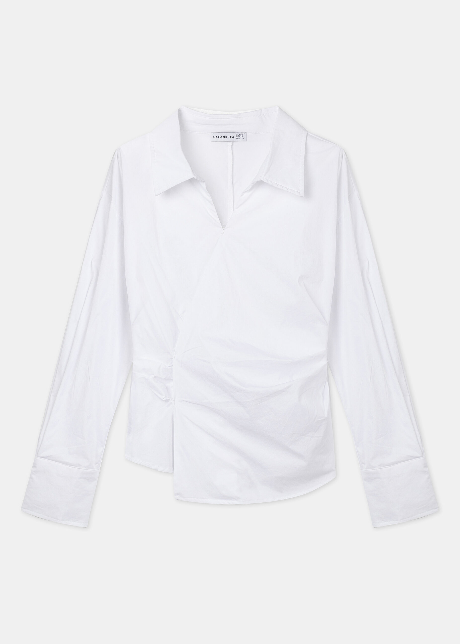 6125216045302-a Women Wrap Design Blouse - Image 1
