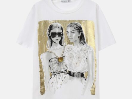 Women Drawings Printed T-Shirt