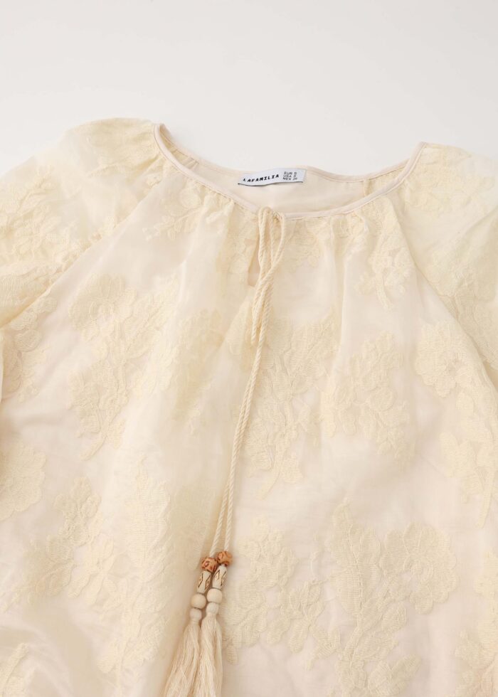 Women Embroidery Decor Blouse - Image 2