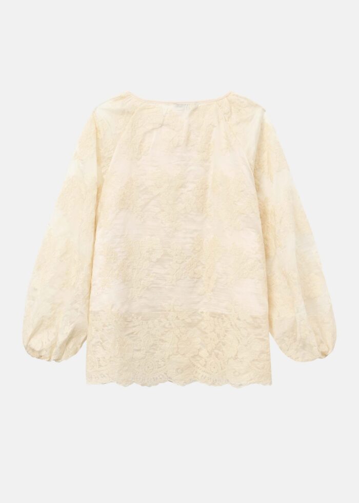 Women Embroidery Decor Blouse - Image 10