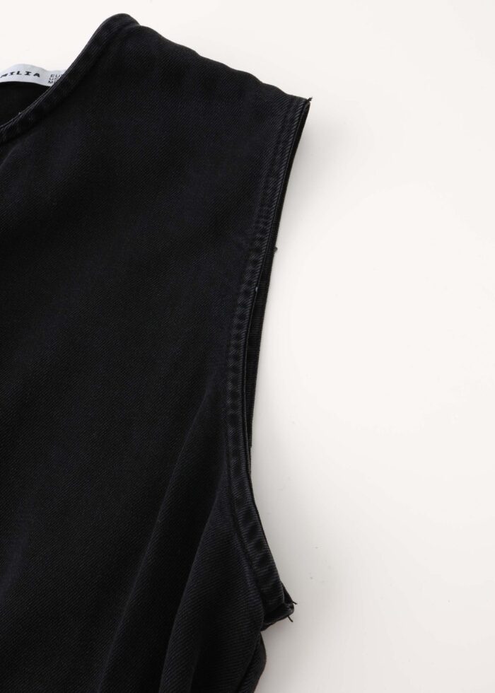 Women Plain Jeans Jumpsuit - Image 2