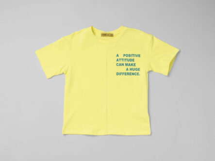 Kids Boy "A Positive Attitude Can Make a Huge Difference" Printed T-Shirt