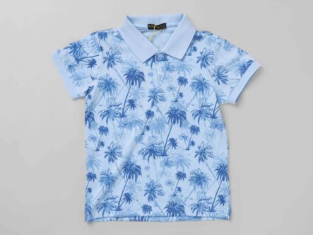 Kids Boy Printed Polo Shirt