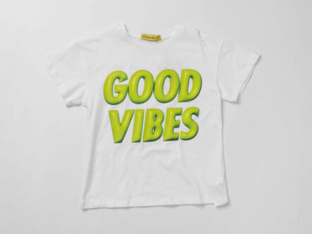 Kids Boy "Good Vibes" Printed T-Shirt