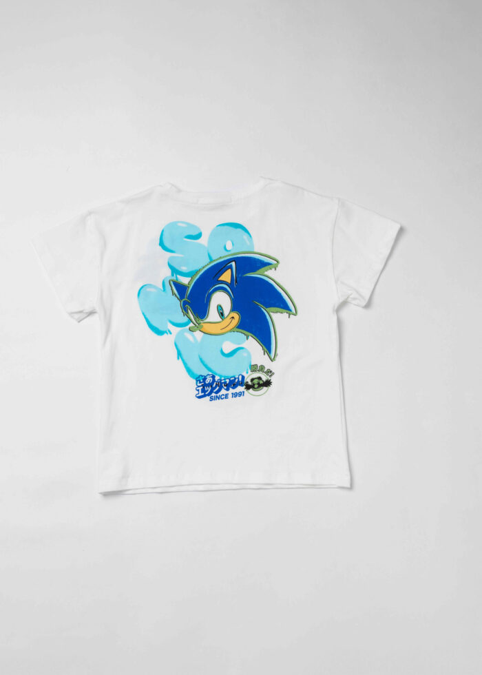 Kids Boy Sonic Printed T-Shirt - Image 2