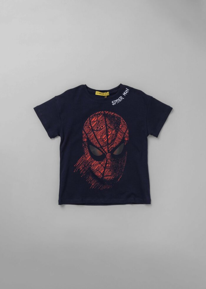 ⁦تيشيرت أطفال ولادي بطباعة "Spiderman"⁩ - الصورة ⁦1⁩
