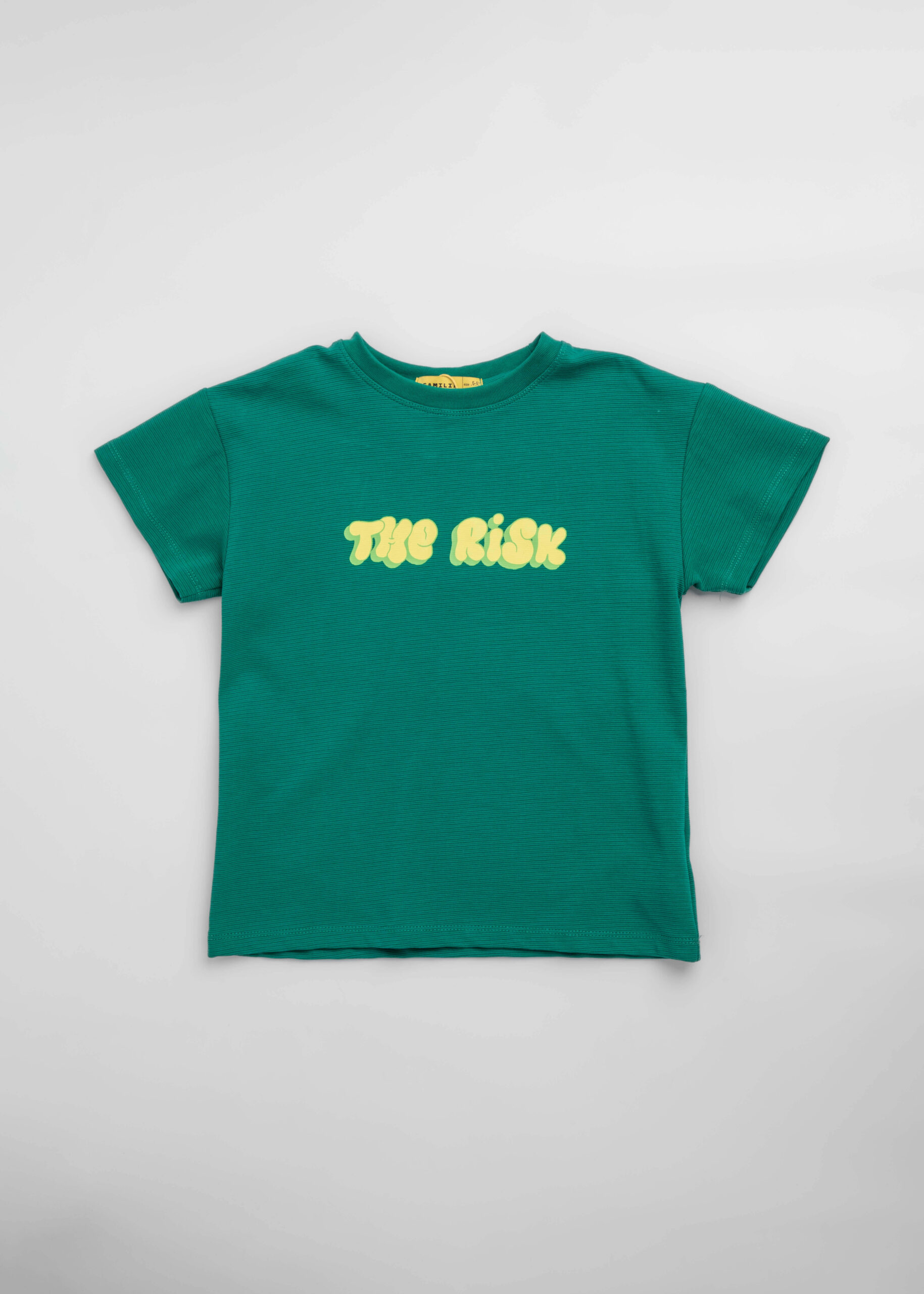 6125316046523-a تيشيرت أطفال ولادي بطباعة "The Risk" - الصورة 1
