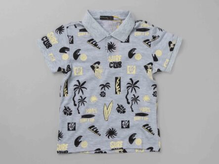 Kids Boy Printed Polo Shirt