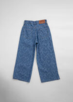 ⁦بنطلون أطفال بناتي جينز Wide-Leg⁩ - الصورة ⁦2⁩